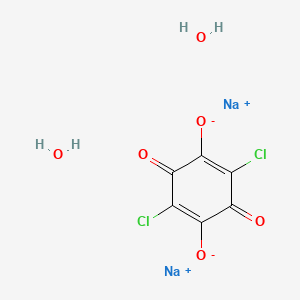 Sodium 2,5-dichloro-3,6-dioxocyclohexa-1,4-diene-1,4-bis(olate) dihydrate