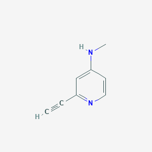 molecular formula C8H8N2 B12963338 2-ethynyl-N-methylpyridin-4-amine 