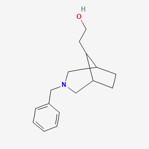 3-Azabicyclo[3.2.1]octane-8-ethanol, 3-(phenylmethyl)-