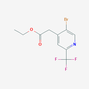 Ethyl 2-(5-bromo-2-(trifluoromethyl)pyridin-4-yl)acetate