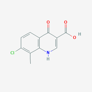 B1296342 7-Chloro-4-hydroxy-8-methylquinoline-3-carboxylic acid CAS No. 405923-50-4