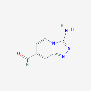 3-Amino-[1,2,4]triazolo[4,3-a]pyridine-7-carbaldehyde