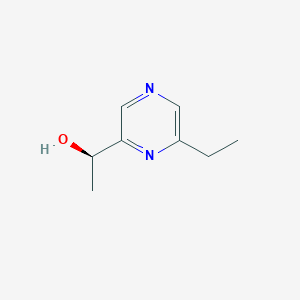 molecular formula C8H12N2O B12963460 (R)-1-(6-Ethylpyrazin-2-yl)ethanol 