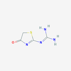 B1296347 1-(4-oxo-5H-1,3-thiazol-2-yl)guanidine CAS No. 41812-62-8