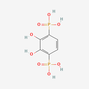 molecular formula C6H8O8P2 B12963478 (2,3-Dihydroxy-4-phosphono-phenyl)phosphonic acid 