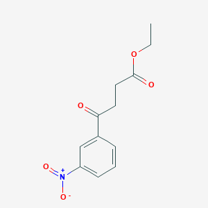 molecular formula C12H13NO5 B1296349 4-(3-硝基苯基)-4-氧代丁酸乙酯 CAS No. 75227-18-8