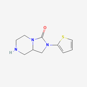 2-(Thiophen-2-yl)hexahydroimidazo[1,5-a]pyrazin-3(2H)-one