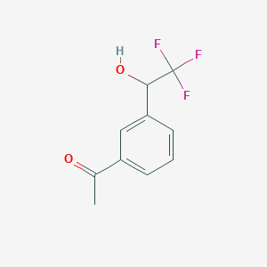 1-(3-(2,2,2-Trifluoro-1-hydroxyethyl)phenyl)ethanone