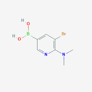 (5-Bromo-6-(dimethylamino)pyridin-3-yl)boronic acid