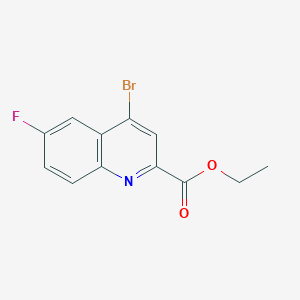 Ethyl 4-bromo-6-fluoroquinoline-2-carboxylate