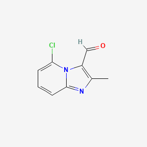 molecular formula C9H7ClN2O B12963633 5-Chloro-2-methylimidazo[1,2-a]pyridine-3-carbaldehyde 