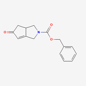 molecular formula C15H15NO3 B12963657 Benzyl 5-oxo-1,3,6,6a-tetrahydrocyclopenta[c]pyrrole-2-carboxylate 