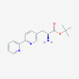 tert-Butyl (S)-3-([2,2'-bipyridin]-5-yl)-2-aminopropanoate