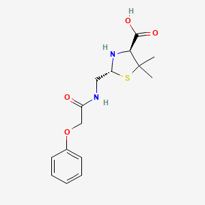 (2R,4S)-5,5-Dimethyl-2-((2-phenoxyacetamido)methyl)thiazolidine-4-carboxylic acid