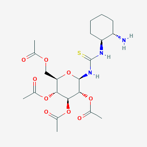 (2R,3R,4S,5R,6R)-2-(Acetoxymethyl)-6-(3-((1S,2S)-2-aminocyclohexyl)thioureido)tetrahydro-2H-pyran-3,4,5-triyl triacetate