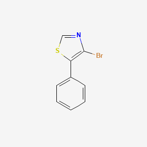 molecular formula C9H6BrNS B12963737 4-Bromo-5-phenylthiazole 