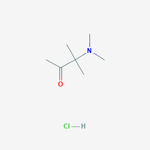 molecular formula C7H16ClNO B12963775 3-(Dimethylamino)-3-methylbutan-2-one hydrochloride 