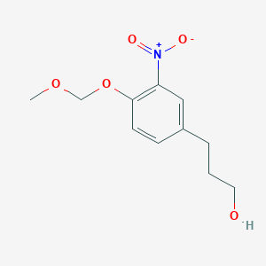 3-(4-(Methoxymethoxy)-3-nitrophenyl)propan-1-ol