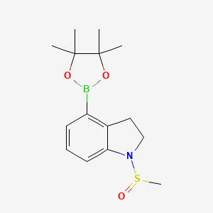 1-(Methylsulfinyl)-4-(4,4,5,5-tetramethyl-1,3,2-dioxaborolan-2-yl)indoline