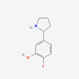 2-Fluoro-5-(pyrrolidin-2-yl)phenol