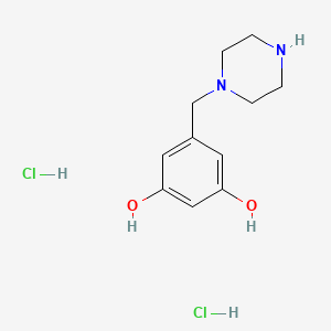 5-(Piperazin-1-ylmethyl)benzene-1,3-diol dihydrochloride