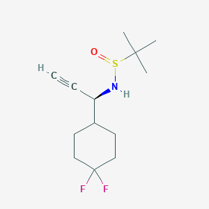 (S)-N-((S)-1-(4,4-Difluorocyclohexyl)prop-2-yn-1-yl)-2-methylpropane-2-sulfinamide