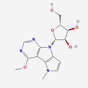 (2R,3S,4R,5R)-2-(hydroxymethyl)-5-(12-methoxy-3-methyl-3,7,9,11-tetrazatricyclo[6.4.0.02,6]dodeca-1(8),2(6),4,9,11-pentaen-7-yl)oxolane-3,4-diol