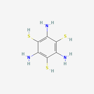 molecular formula C6H9N3S3 B12963852 2,4,6-Triaminobenzene-1,3,5-trithiol 