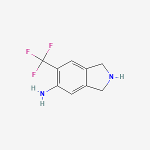 1H-Isoindol-5-amine, 2,3-dihydro-6-(trifluoromethyl)-