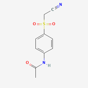 molecular formula C10H10N2O3S B1296389 4-(乙酰氨基苯磺酰基)乙腈 CAS No. 90915-78-9