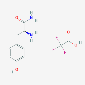 (S)-2-Amino-3-(4-hydroxyphenyl)propanamide 2,2,2-trifluoroacetate