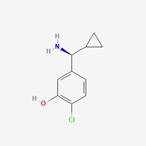 (S)-5-(Amino(cyclopropyl)methyl)-2-chlorophenol