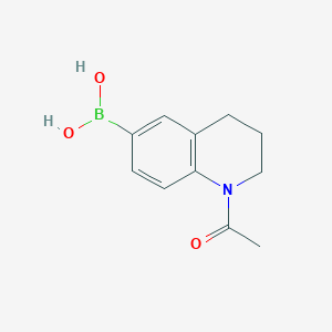 molecular formula C11H14BNO3 B12963911 (1-Acetyl-1,2,3,4-tetrahydroquinolin-6-yl)boronic acid 