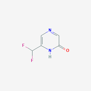 molecular formula C5H4F2N2O B12963918 6-(Difluoromethyl)pyrazin-2(1H)-one 