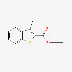 molecular formula C14H16O2S B12963934 tert-Butyl 3-methylbenzo[b]thiophene-2-carboxylate 