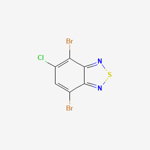 molecular formula C6HBr2ClN2S B12963988 4,7-Dibromo-5-chlorobenzo[c][1,2,5]thiadiazole 