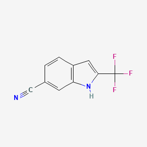 2-(Trifluoromethyl)-1H-indole-6-carbonitrile