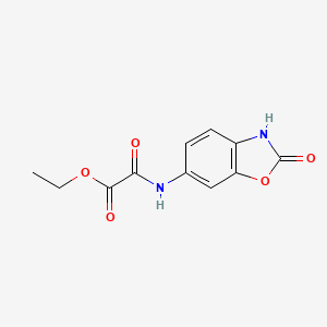 Ethyl 2-oxo-2-((2-oxo-2,3-dihydrobenzo[d]oxazol-6-yl)amino)acetate