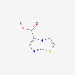 molecular formula C7H6N2O2S B1296402 6-Methylimidazo[2,1-B][1,3]thiazole-5-carboxylic acid CAS No. 77628-51-4