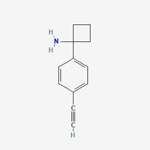 1-(4-Ethynylphenyl)cyclobutanamine