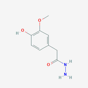 molecular formula C9H12N2O3 B12964036 2-(4-Hydroxy-3-methoxyphenyl)acetohydrazide 