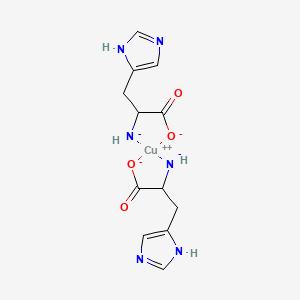 molecular formula C12H14CuN6O4-2 B12964048 Bis(L-histidinato)copper 