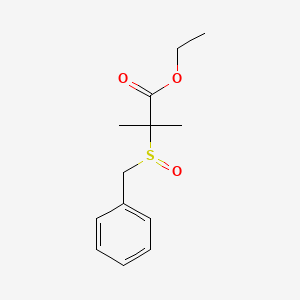 Ethyl 2-(benzylsulfinyl)-2-methylpropanoate