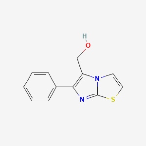 molecular formula C12H10N2OS B1296407 (6-苯基咪唑[2,1-b][1,3]噻唑-5-基)甲醇 CAS No. 76919-41-0