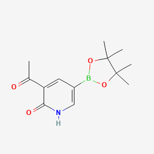 3-Acetyl-5-(4,4,5,5-tetramethyl-1,3,2-dioxaborolan-2-yl)pyridin-2(1H)-one