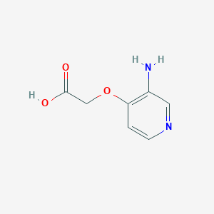 molecular formula C7H8N2O3 B12964142 2-((3-Aminopyridin-4-yl)oxy)acetic acid 