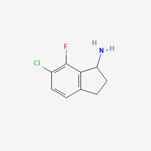 6-Chloro-7-fluoro-2,3-dihydro-1H-inden-1-amine