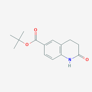 molecular formula C14H17NO3 B12964183 tert-Butyl 2-oxo-1,2,3,4-tetrahydroquinoline-6-carboxylate 