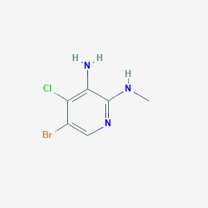 molecular formula C6H7BrClN3 B12964187 5-Bromo-4-chloro-N2-methylpyridine-2,3-diamine 