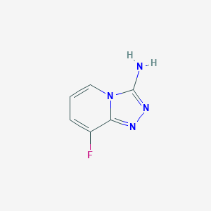 molecular formula C6H5FN4 B12964205 8-Fluoro-[1,2,4]triazolo[4,3-a]pyridin-3-amine 